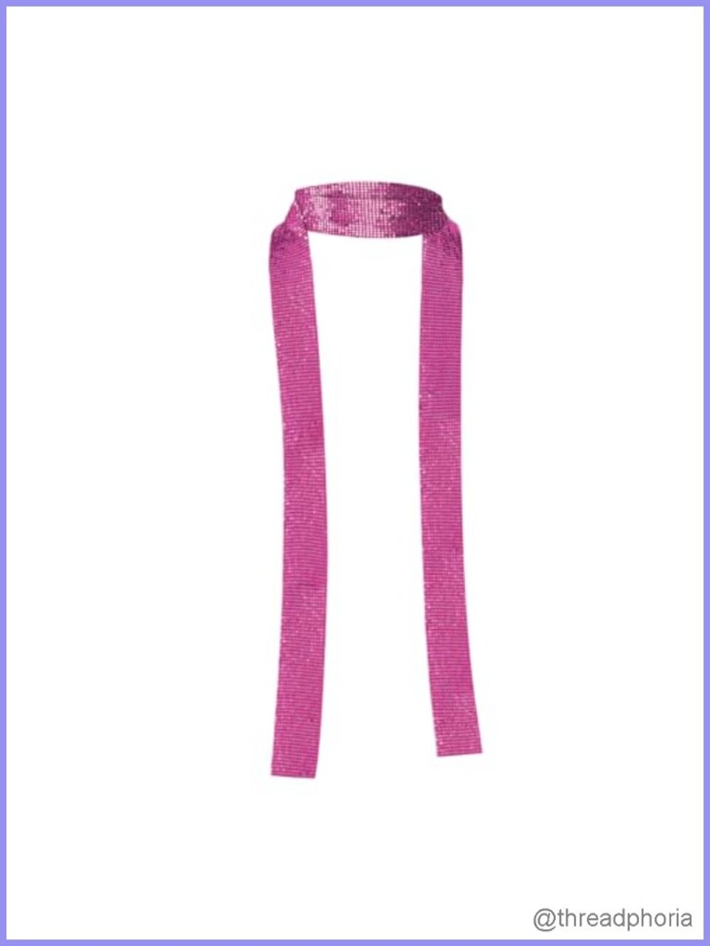 Sequin Neck Tie Scarf Long Thin Skinny Neckerchief Glitter Sparkle Shawl Party